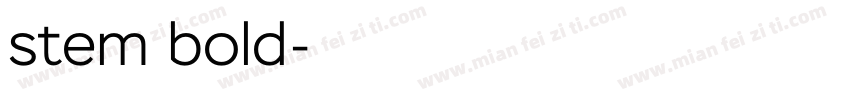 stem bold字体转换